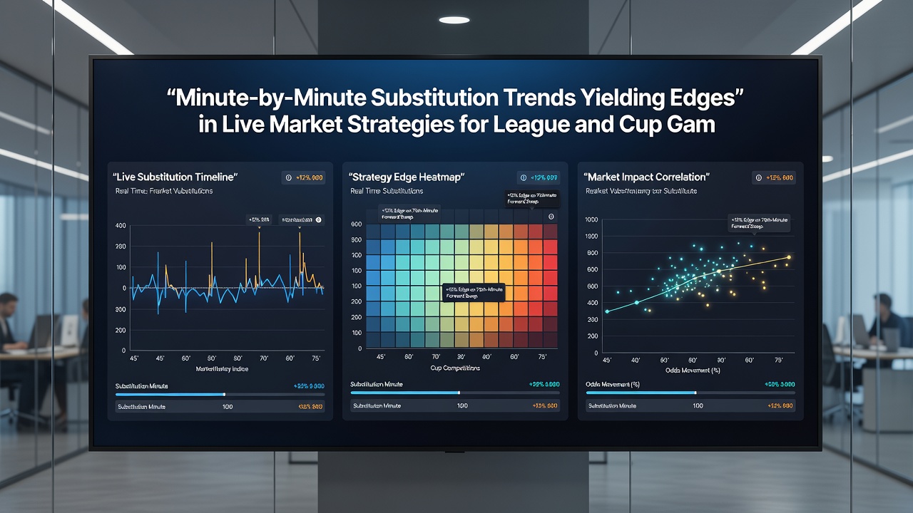 Split-screen view of live betting interface showing substitution impact on odds during a cup match